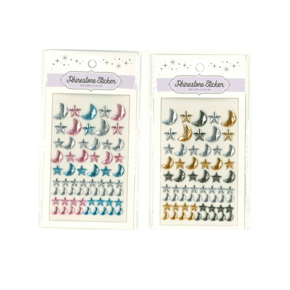 Rhinestone Stickers  Moon & Star