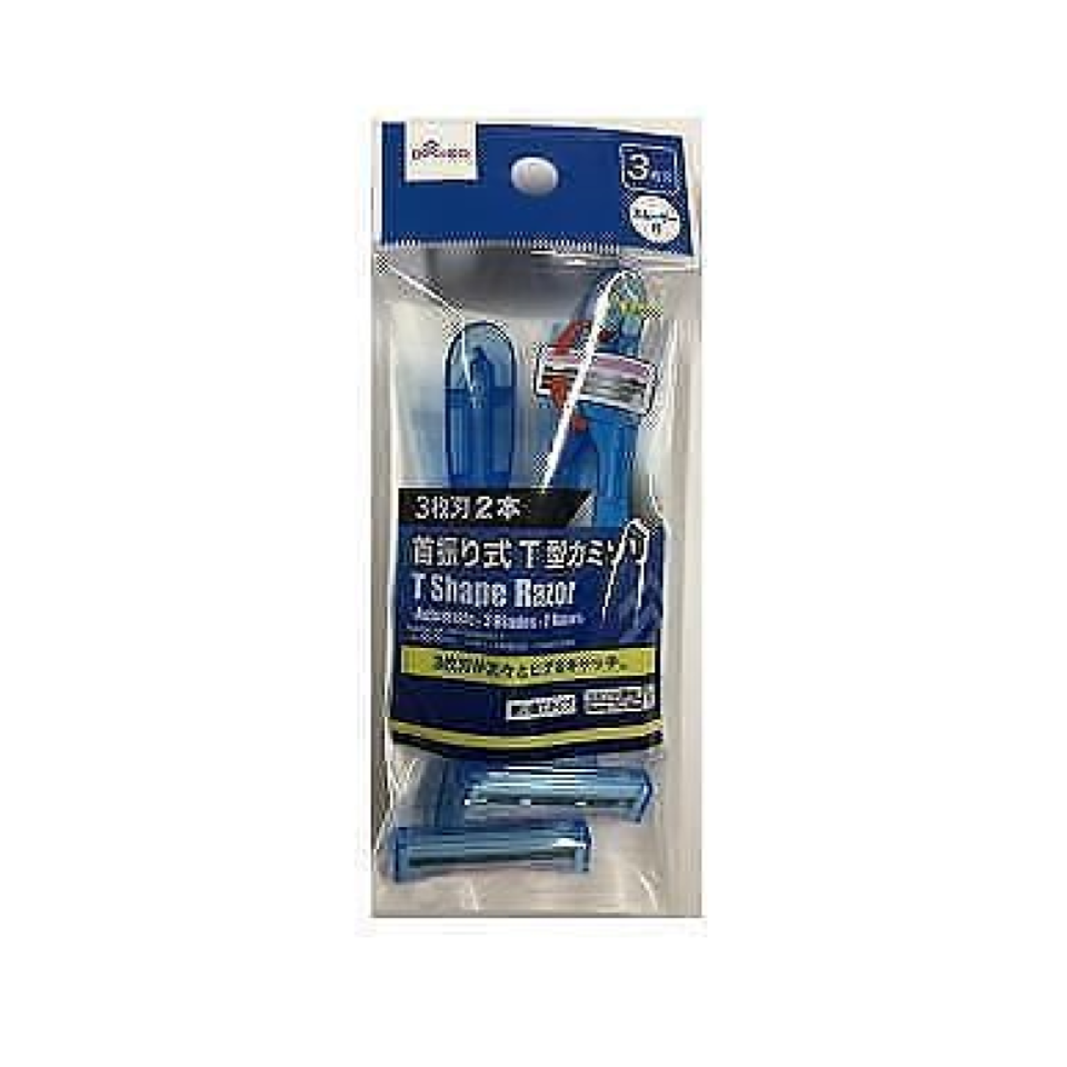 Three Blade Swivel T-Shaped Razors