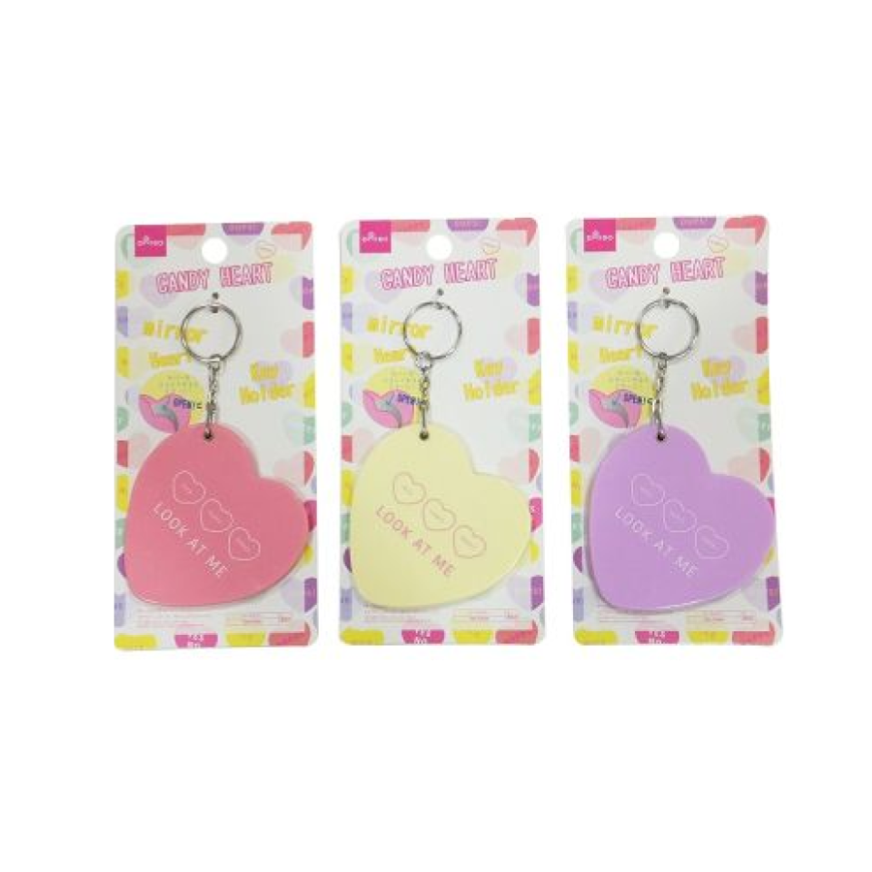 Key Holder Mirror Heart Candy