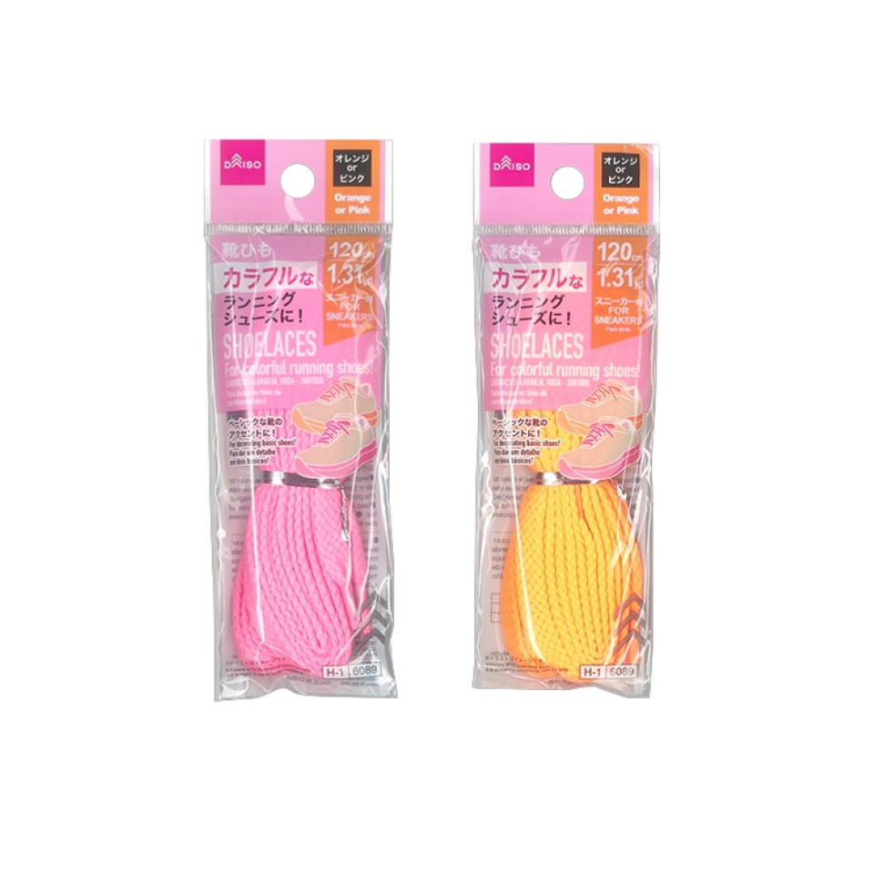 Shoelaces Orange/Pink