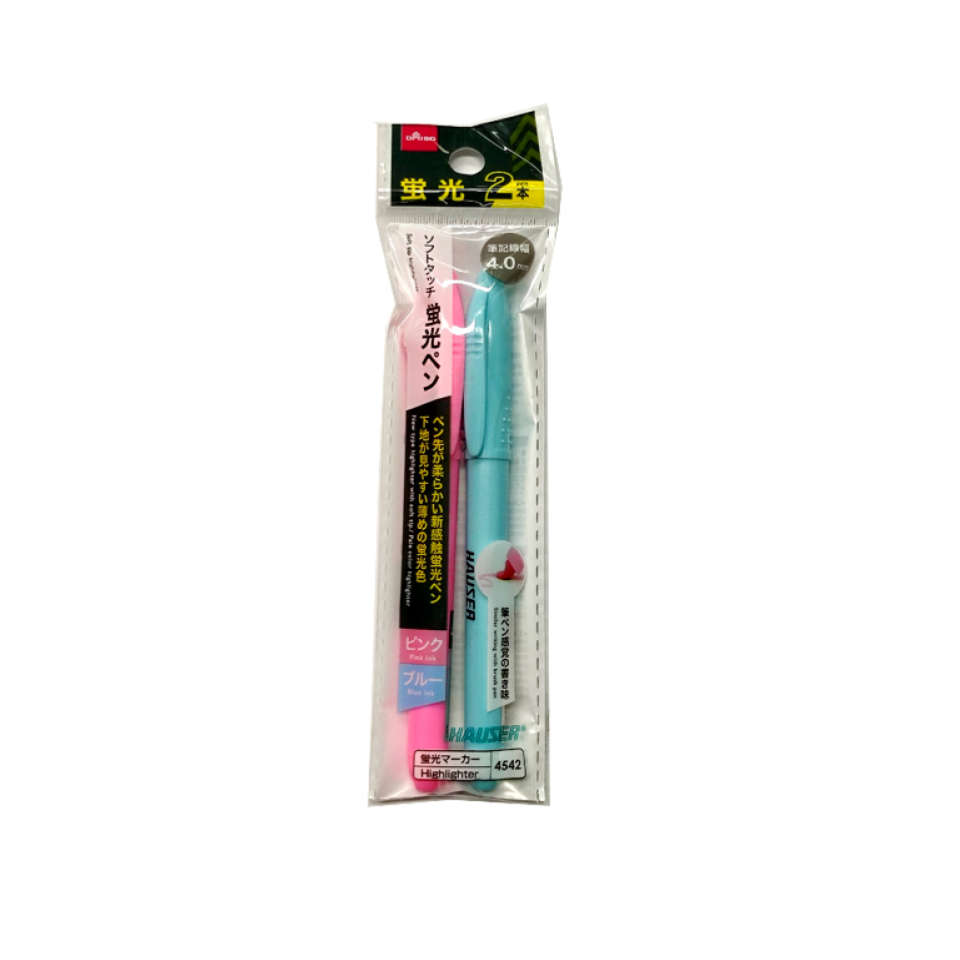 Soft Tip Highlighter Pink/Blue