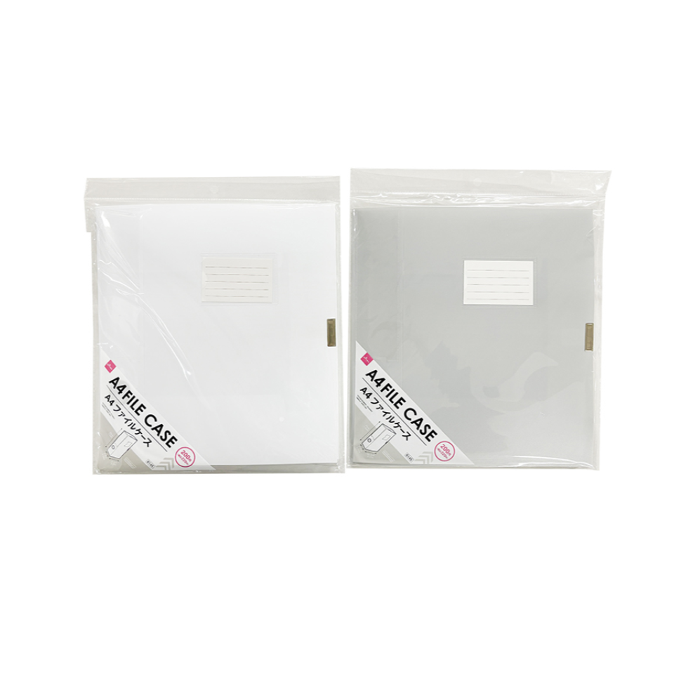 File Case Folding Type A4 White/Grey
