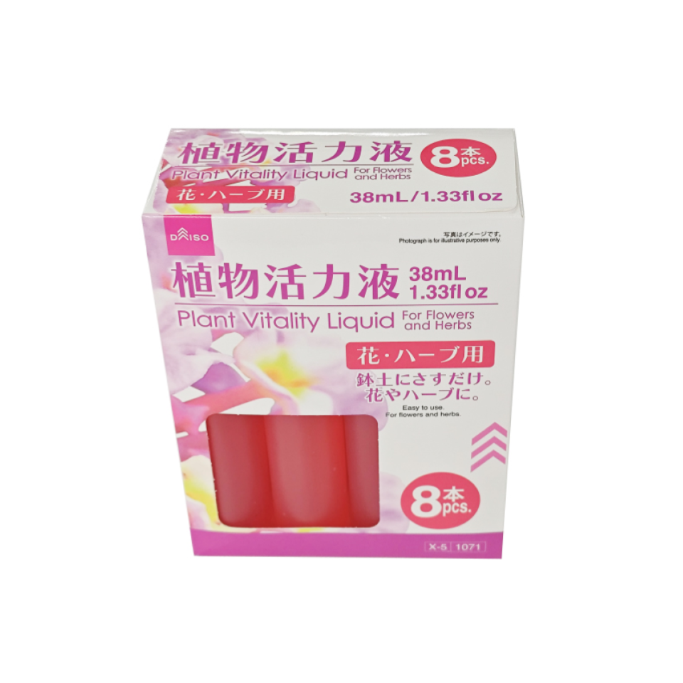 Plant Vitality Liquid for Flowers and Herbs 38ml 8pcs