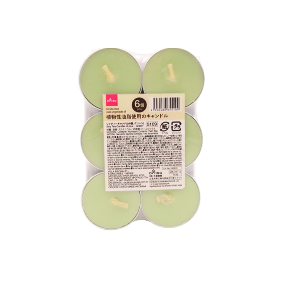 Soy Tea Candle Green