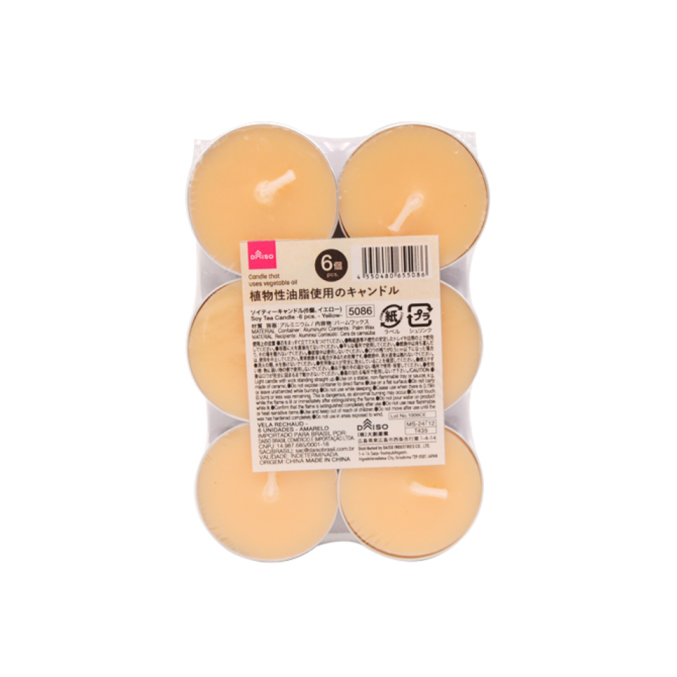 Soy Tea Candle Yellow