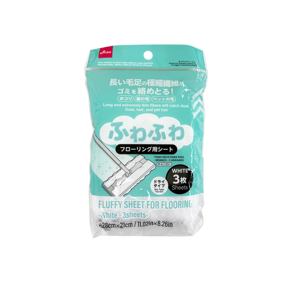 Fluffy Sheet for Flooring White