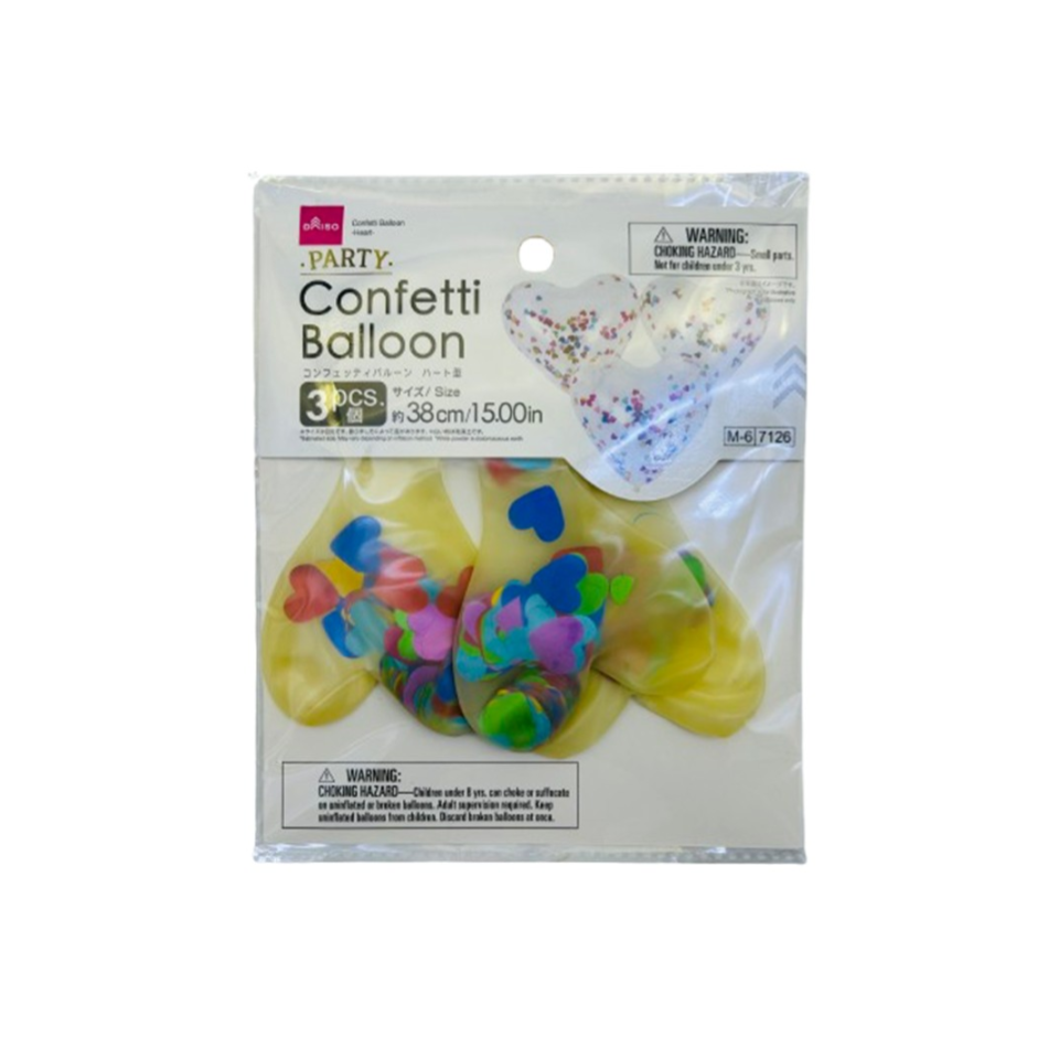 Confetti Balloon Heart 15in