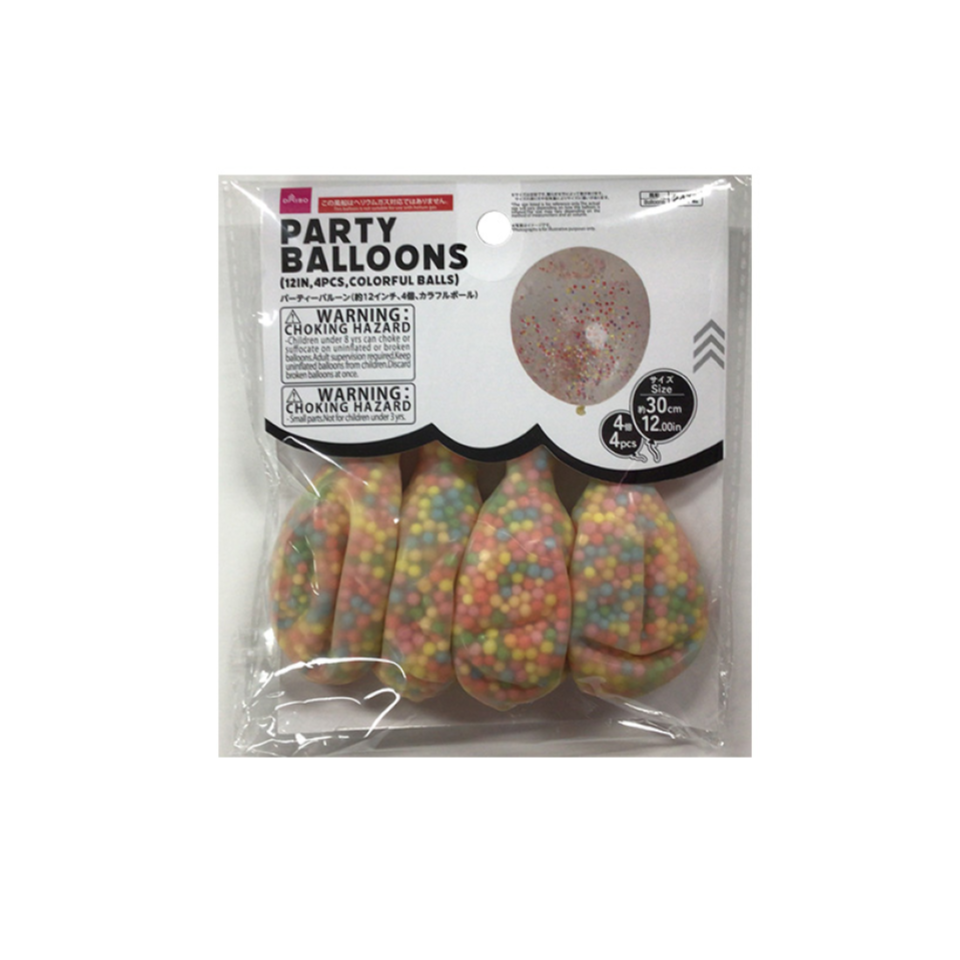 Party Balloons Colorful Balls 12in