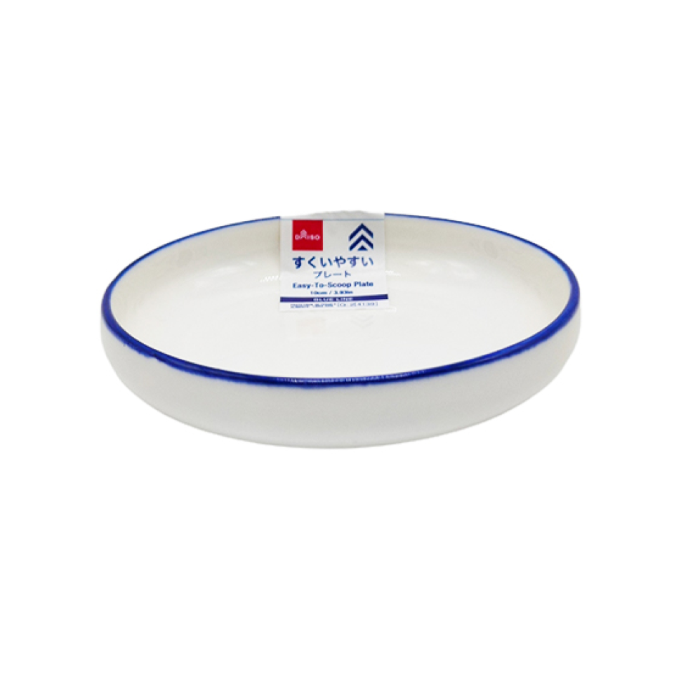 Easy-To-Scoop Plate Blue Line