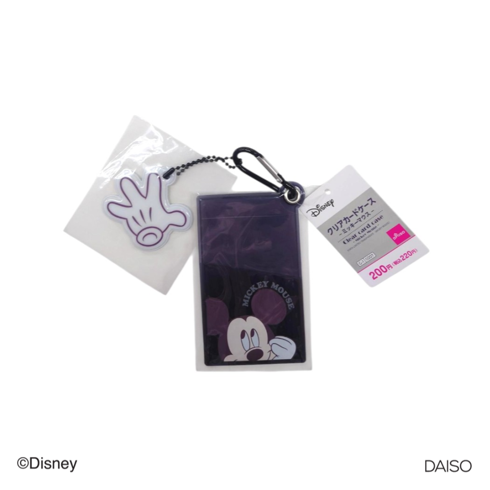 Clear Card Case Mickey Mouse