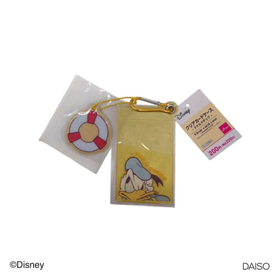 Clear Card Case Donald Duck