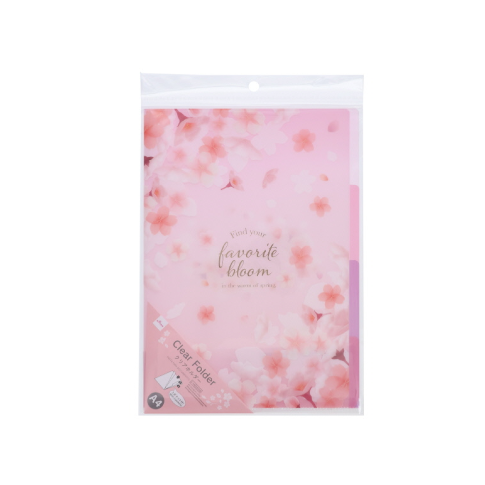 Clear Folder  Cherry Blossom A4