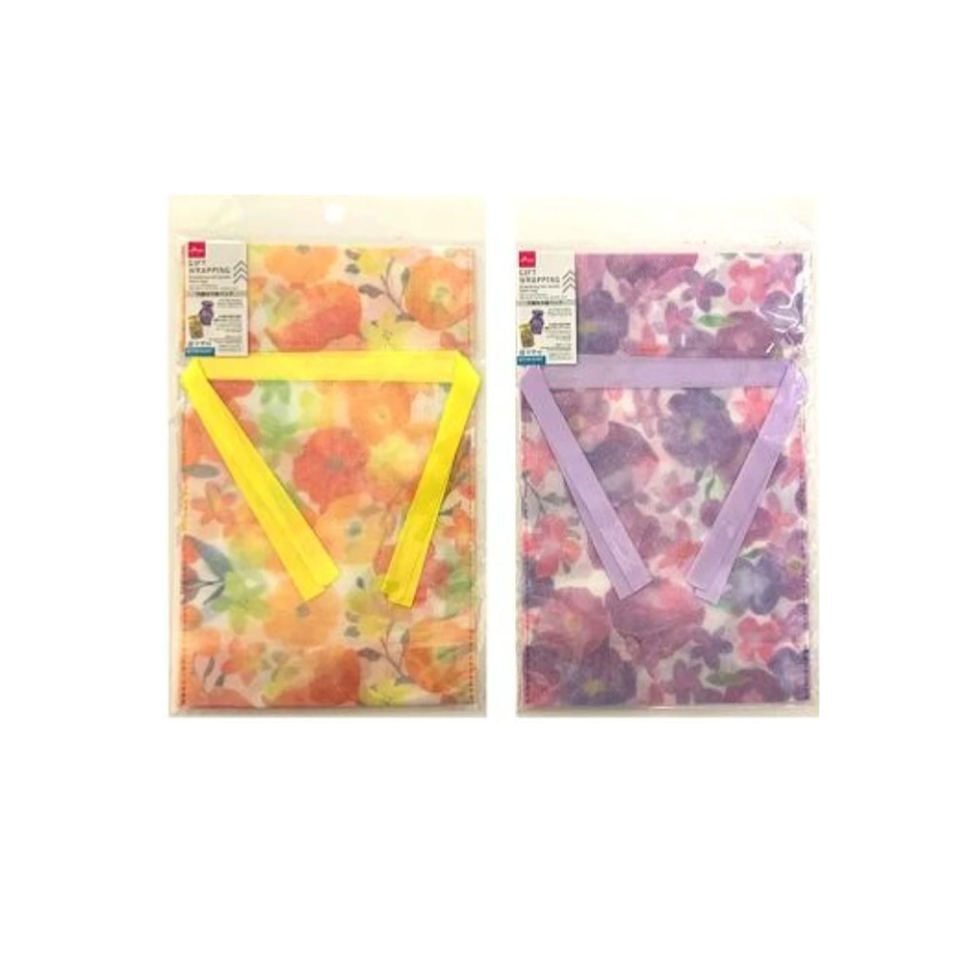 Drawstring Non Woven Fabric Bag Flower 30cm x 19cm x 8cm