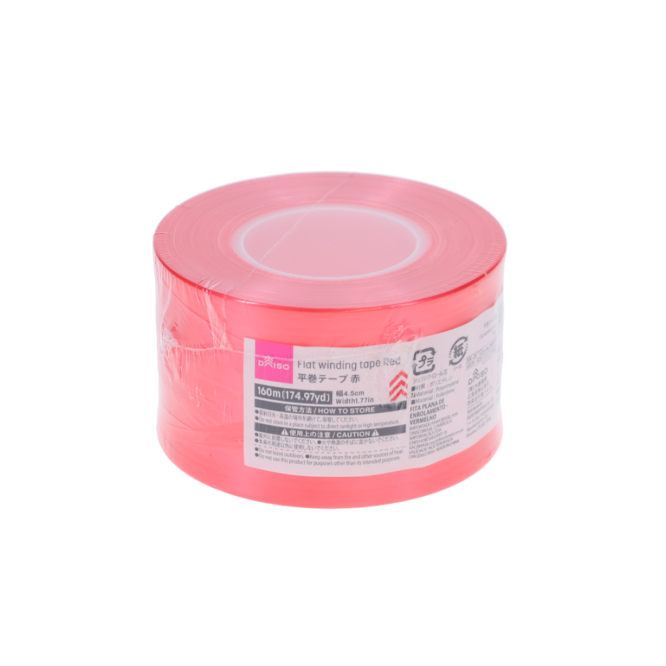 Flat Winding Tape Red 160m