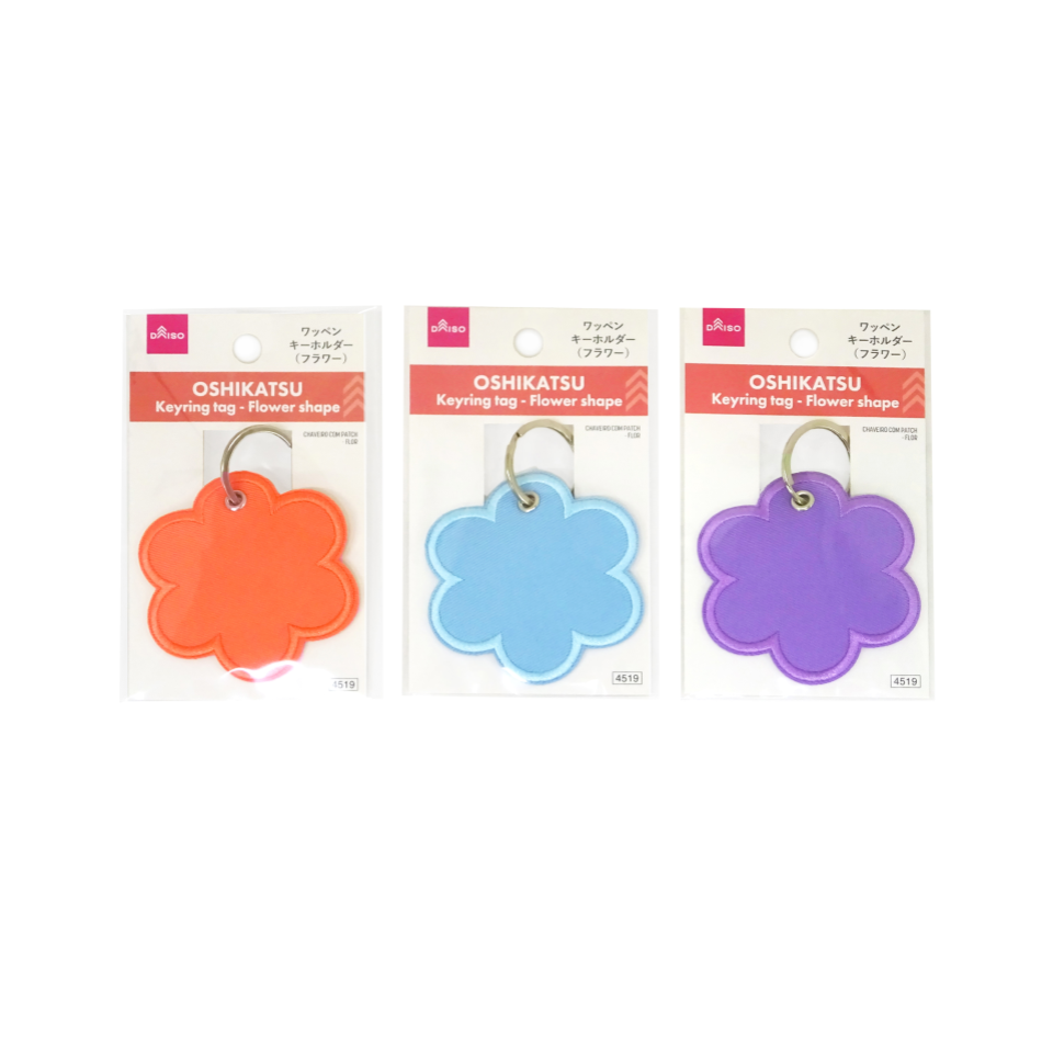 Key Ring Tag Flower Shape