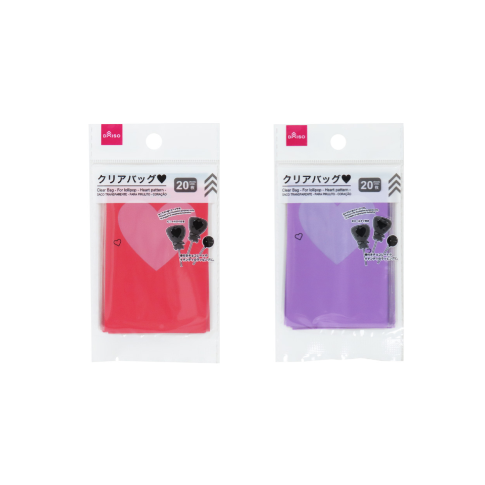 Clear Bag for Lollipop Heart Pattern