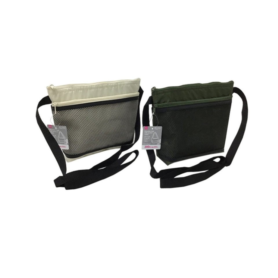 Shoulder Bag with Pocket and Aluminum Sheet