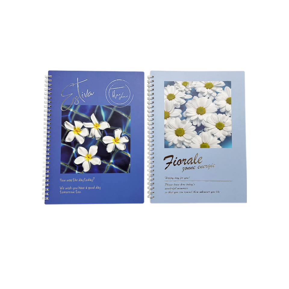 Korean Style Flower Ring Notebook B5