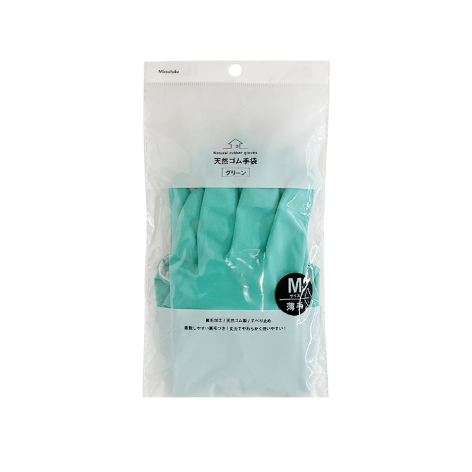 Natural Rubber Gloves M Thin Type
