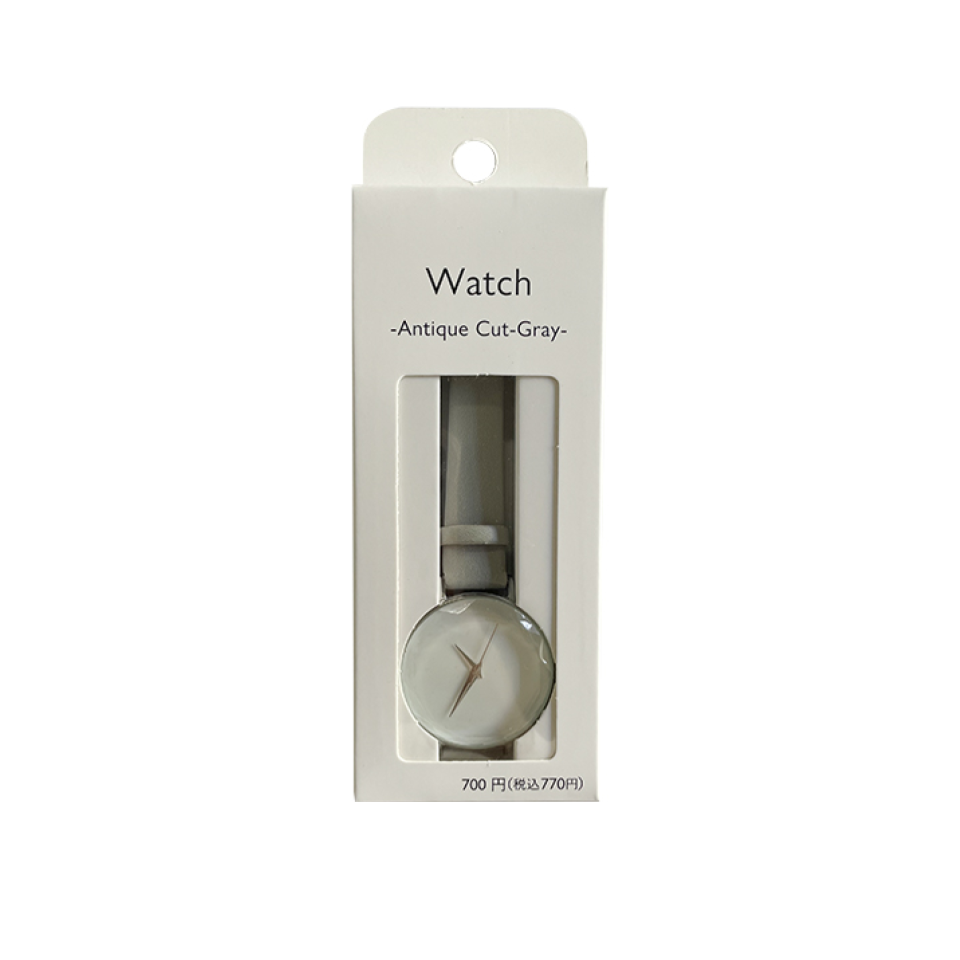 Wrist Watch Antique Design Cut Grey