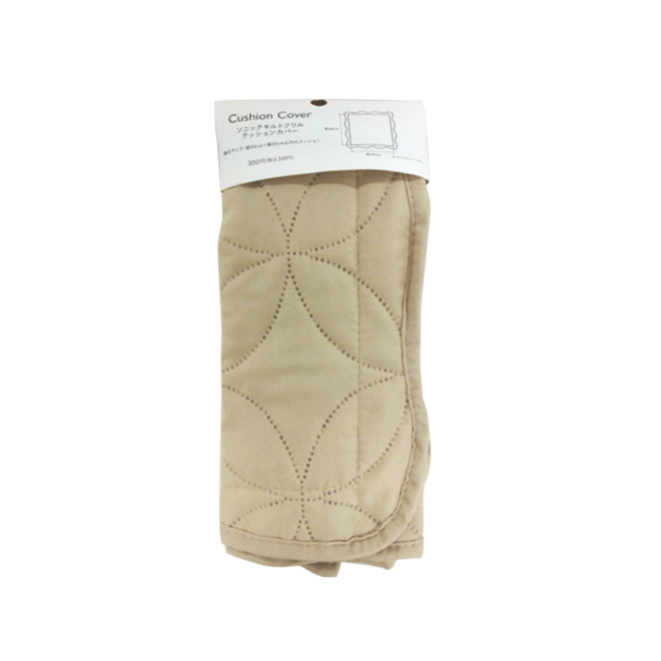 Cushion Cover Sonic Quilt Frill Beige