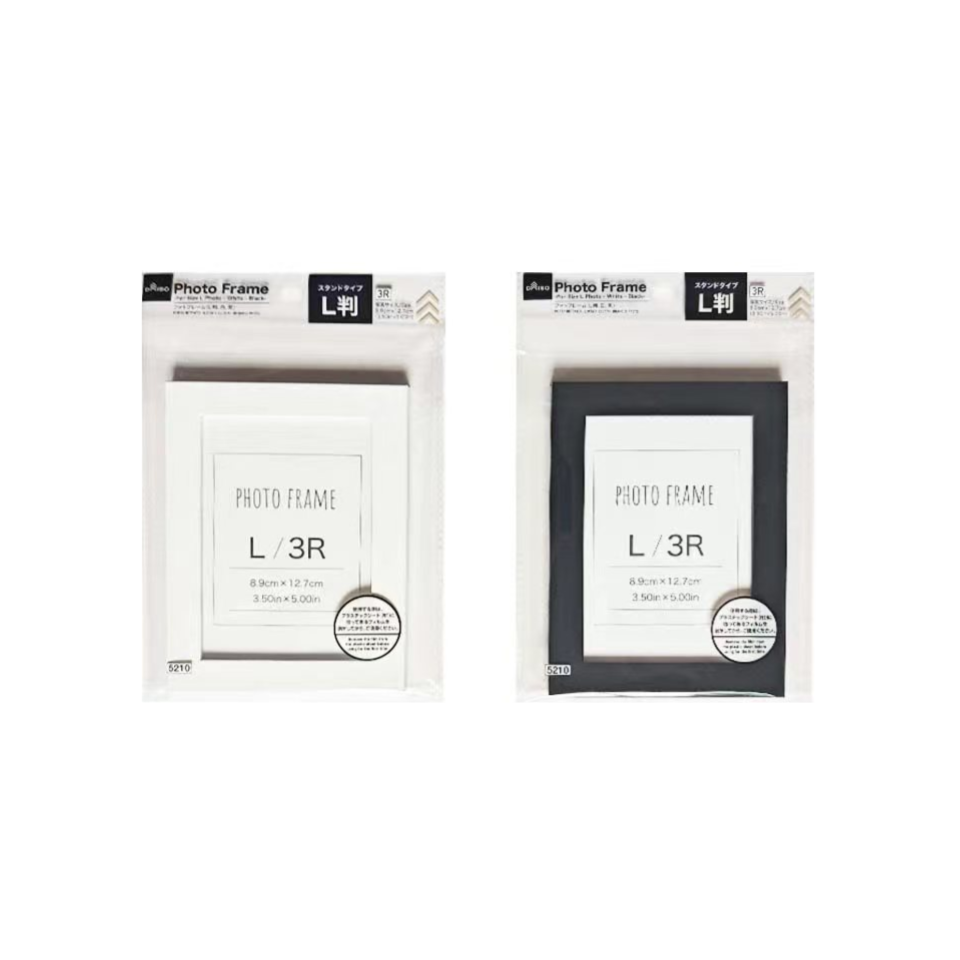 Photo Frame for Size L Photo White/Black