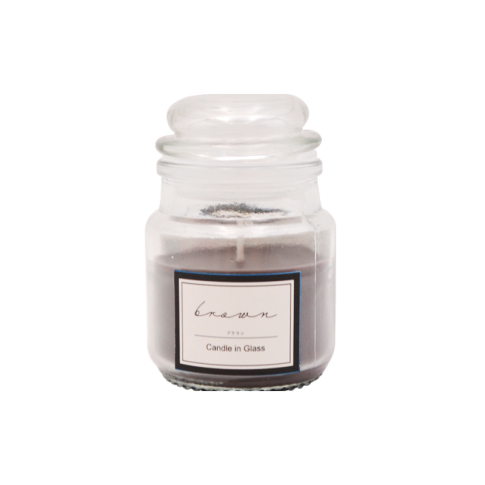 Candle in Glass Brown