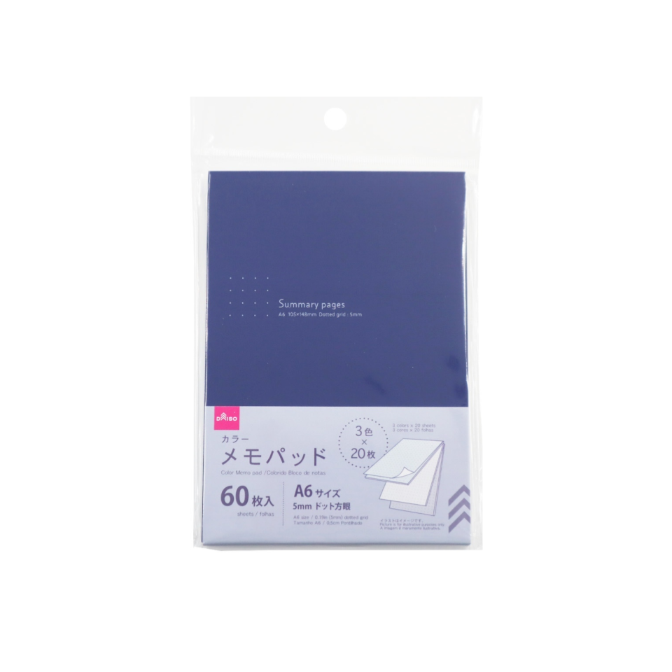Memo Pad A6 Navy