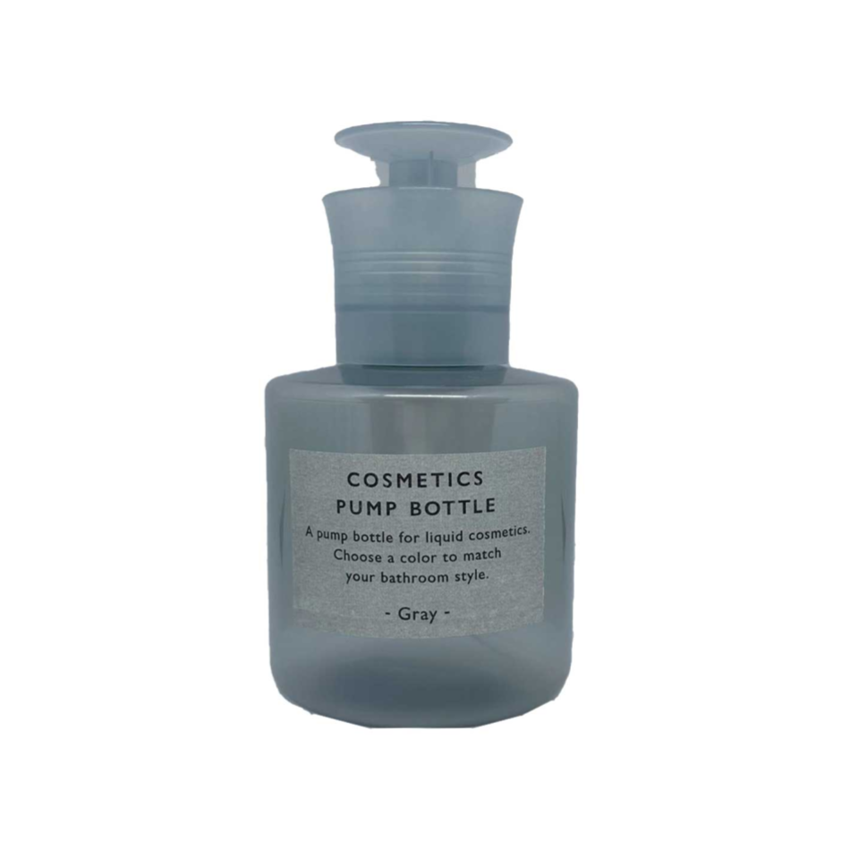 Push Bottle Frosted Style Short 300ml Grey