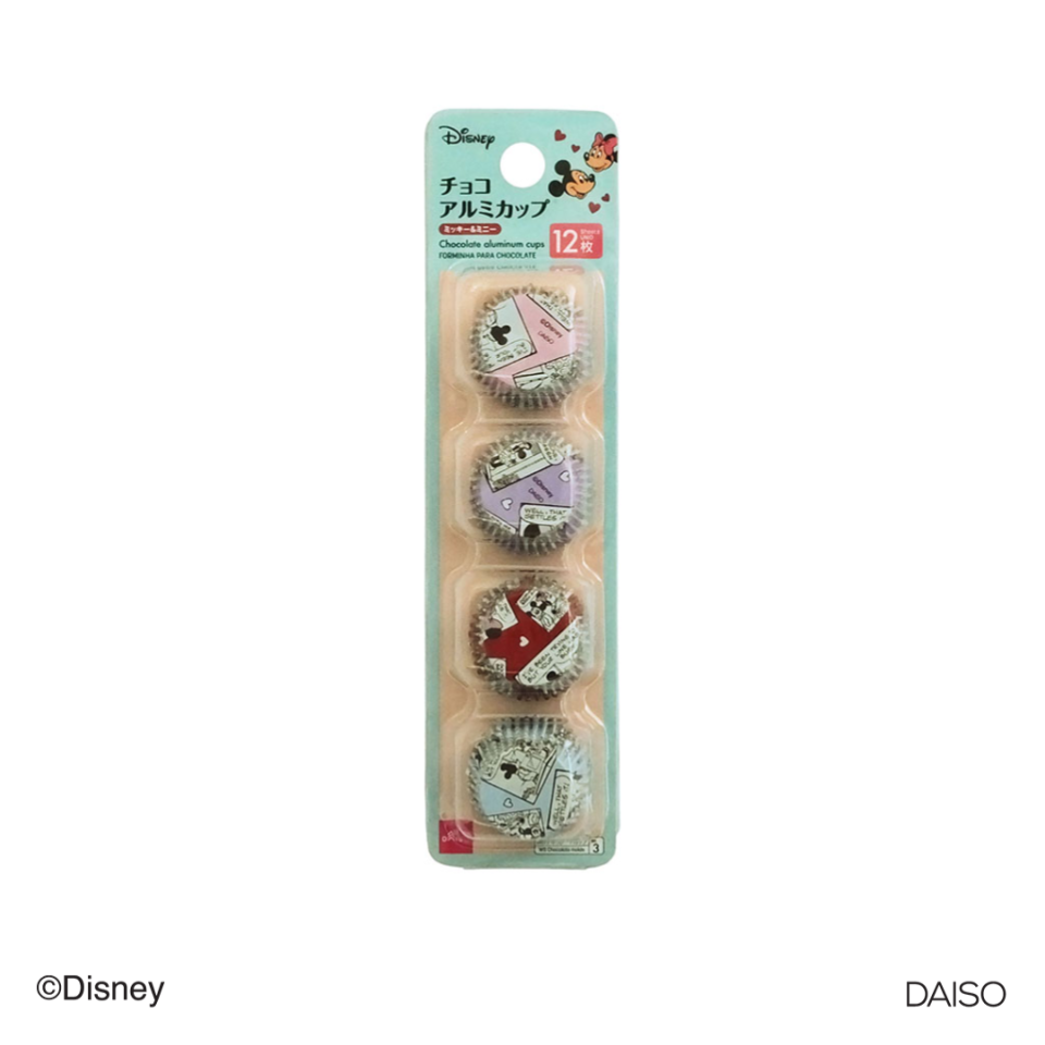 Chocolate Aluminum Cups Round Type Mickey and Minnie