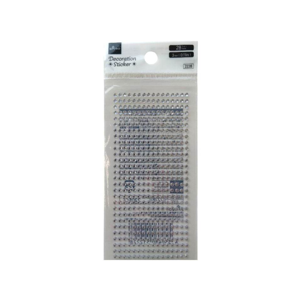 Glitter Stone Sticker 3mm