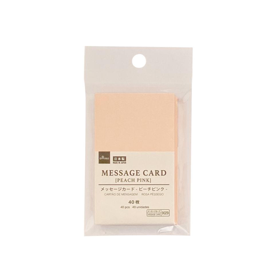 Message Card Peach Pink