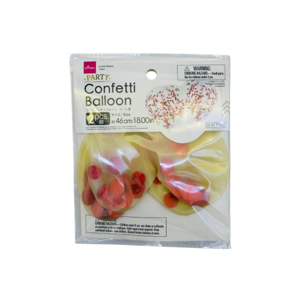 Confetti Balloon 18in Heart