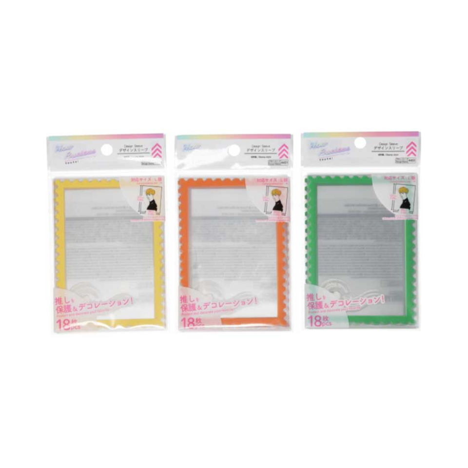 Design Sleeve D Stamp Style Yellow/Orange/Green