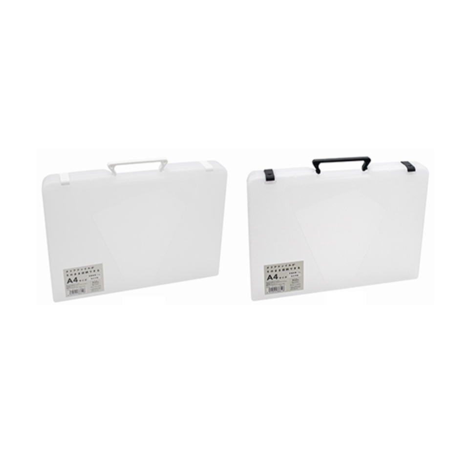A4 File Case with Handle Clear