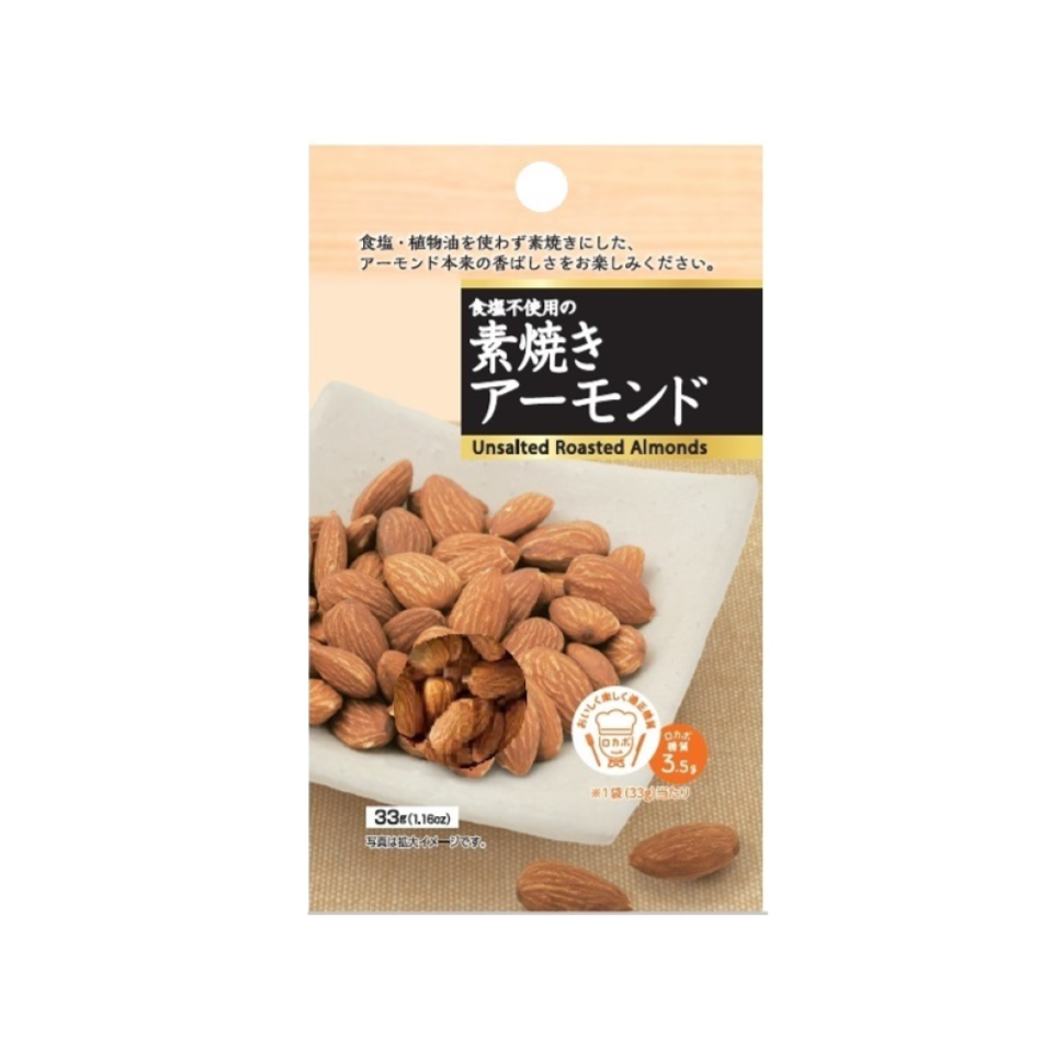 Tomoguchi Unsalted Roasted Almonds 33g