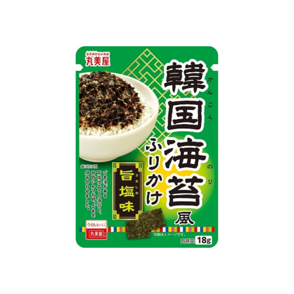 Marumiya Korean Seaweed-Style Furikake Savory Salt Flavor 18g