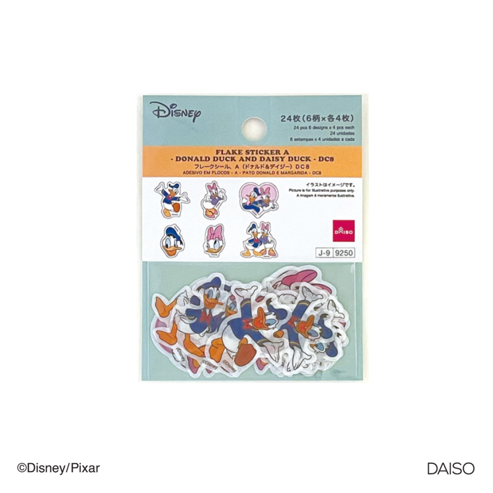 Flake Sticker A Donald Duck and Daisy Duck
