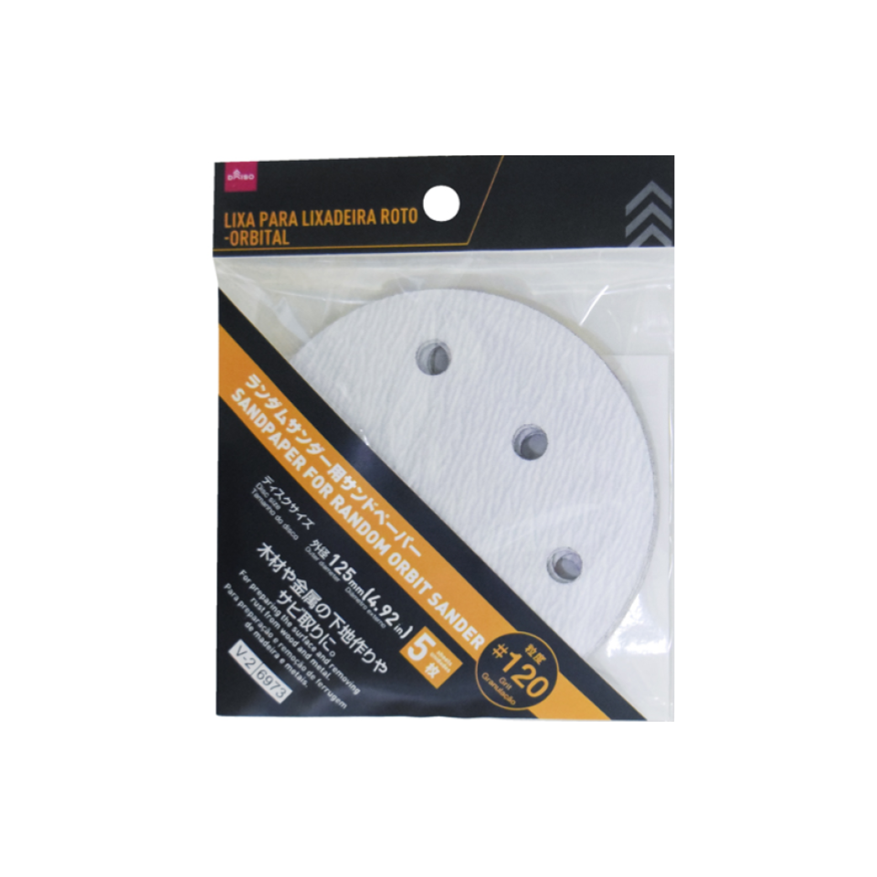 Sandpaper for Random Orbit Sander 120 Grit