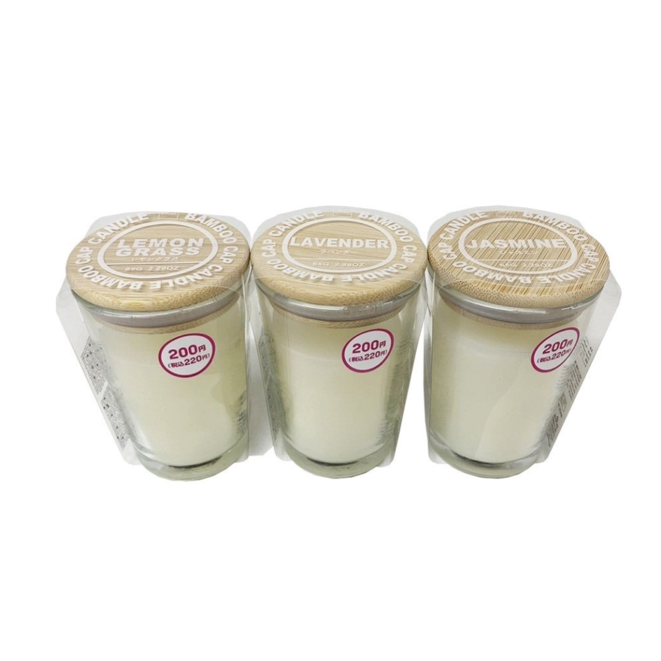 Bamboo Cap Candle Assortment