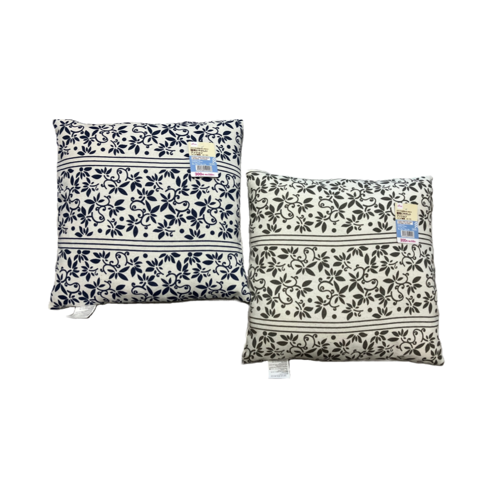 Cushion Indian Cotton Blend Leaf Design