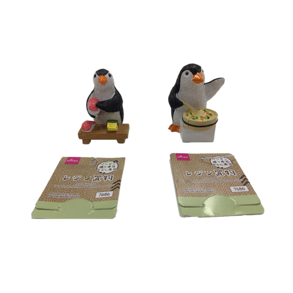 Resin Figurine Penguin Hand-Shaped Sushi/Scattered Sushi