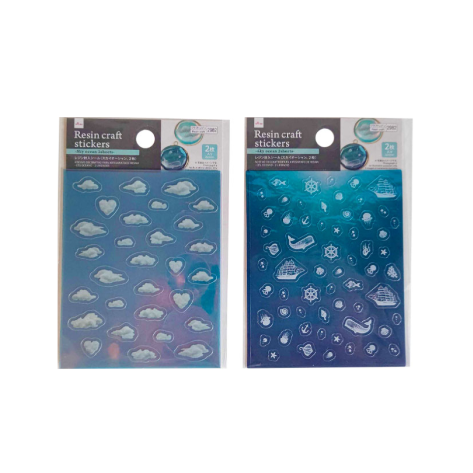Resin Craft Stickers Sky Ocean – DAISO SINGAPORE