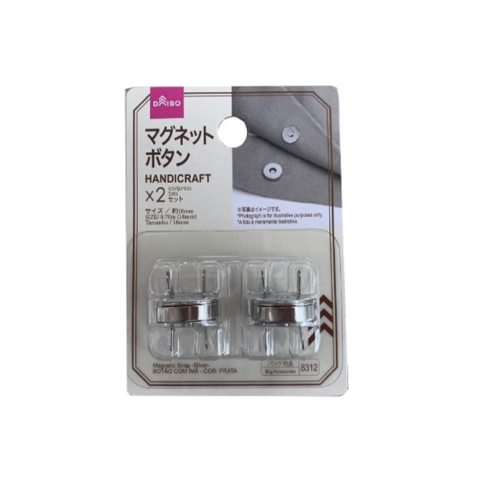 Magnetic Snap Silver