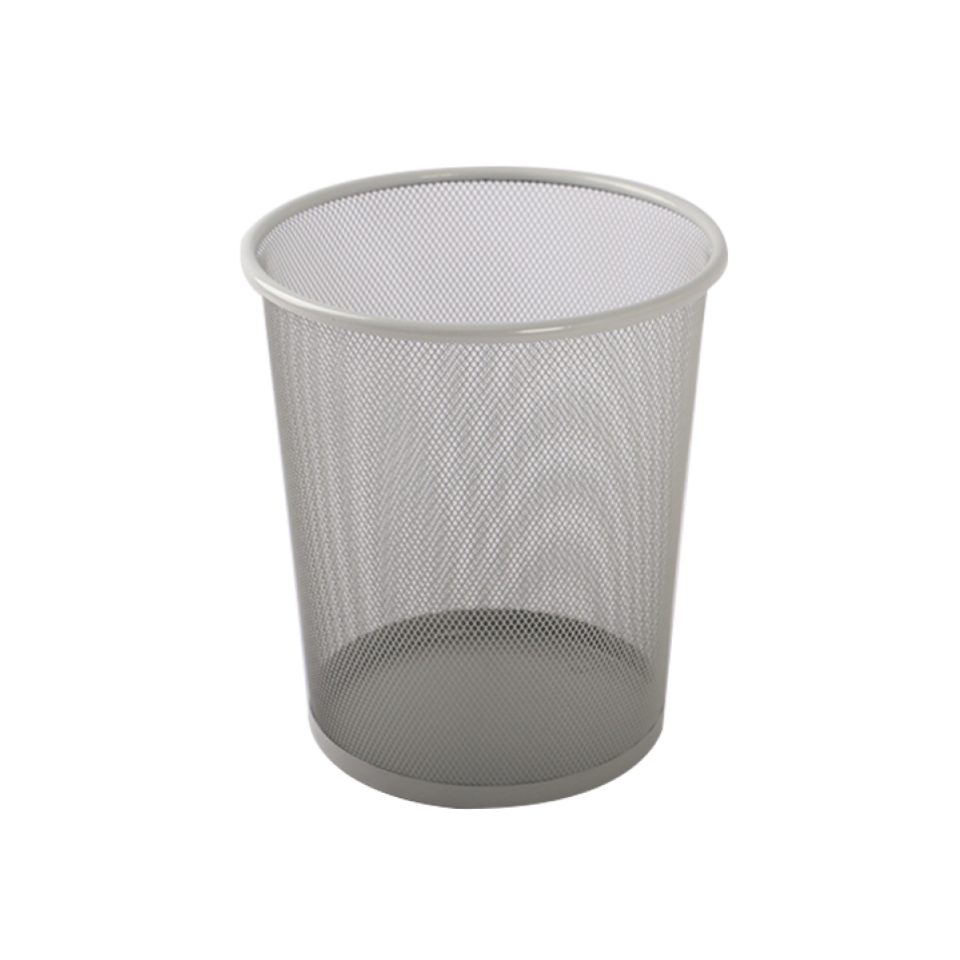 Mesh Basket Round Grey