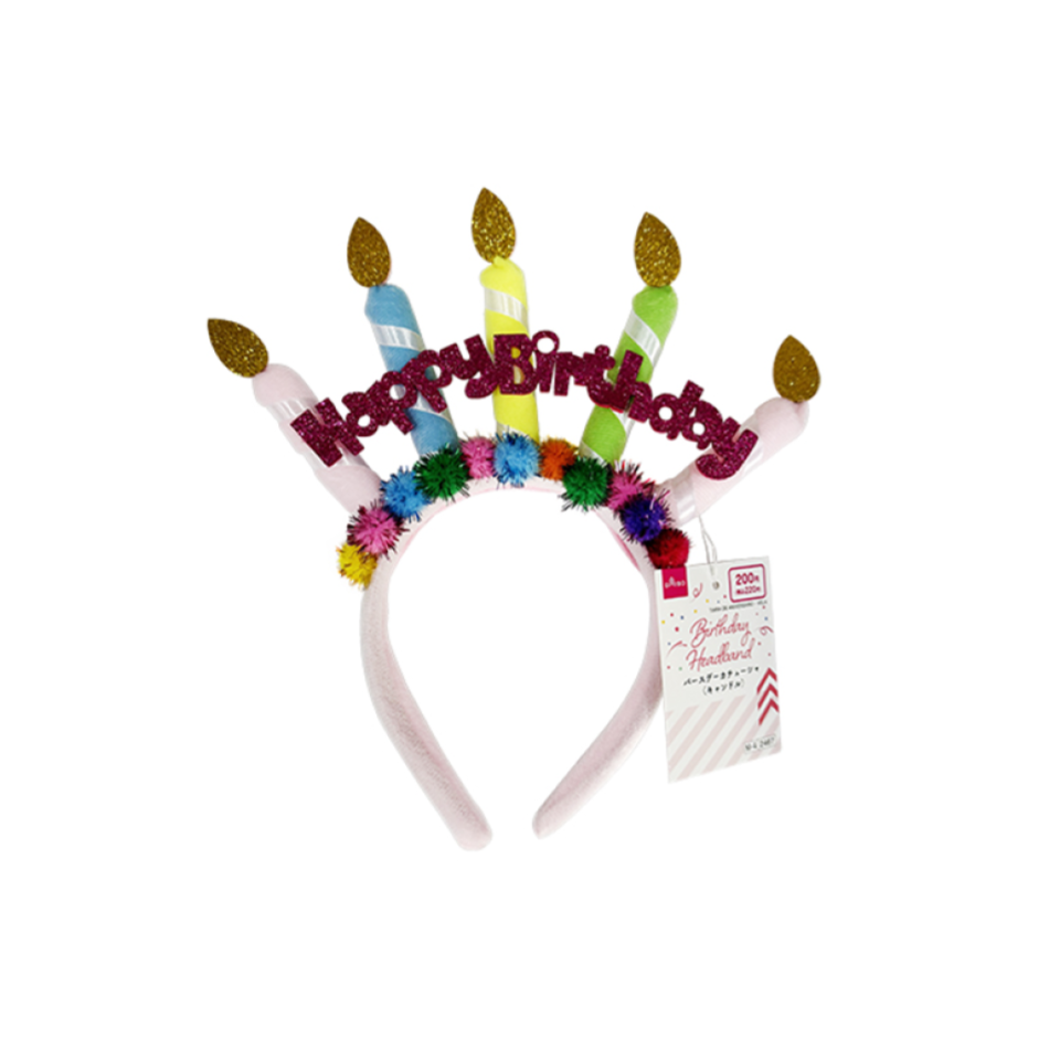 Happy Birthday Headband Candle