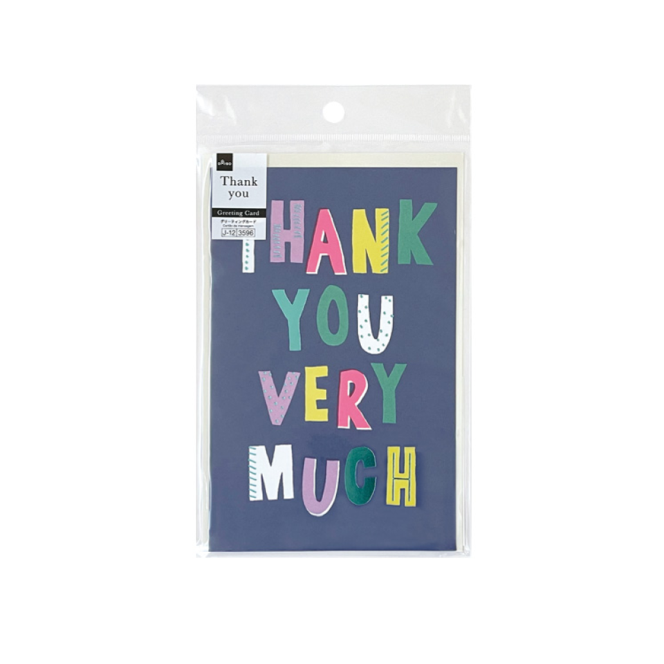 Big Greeting Card Thank You Casual Letter A