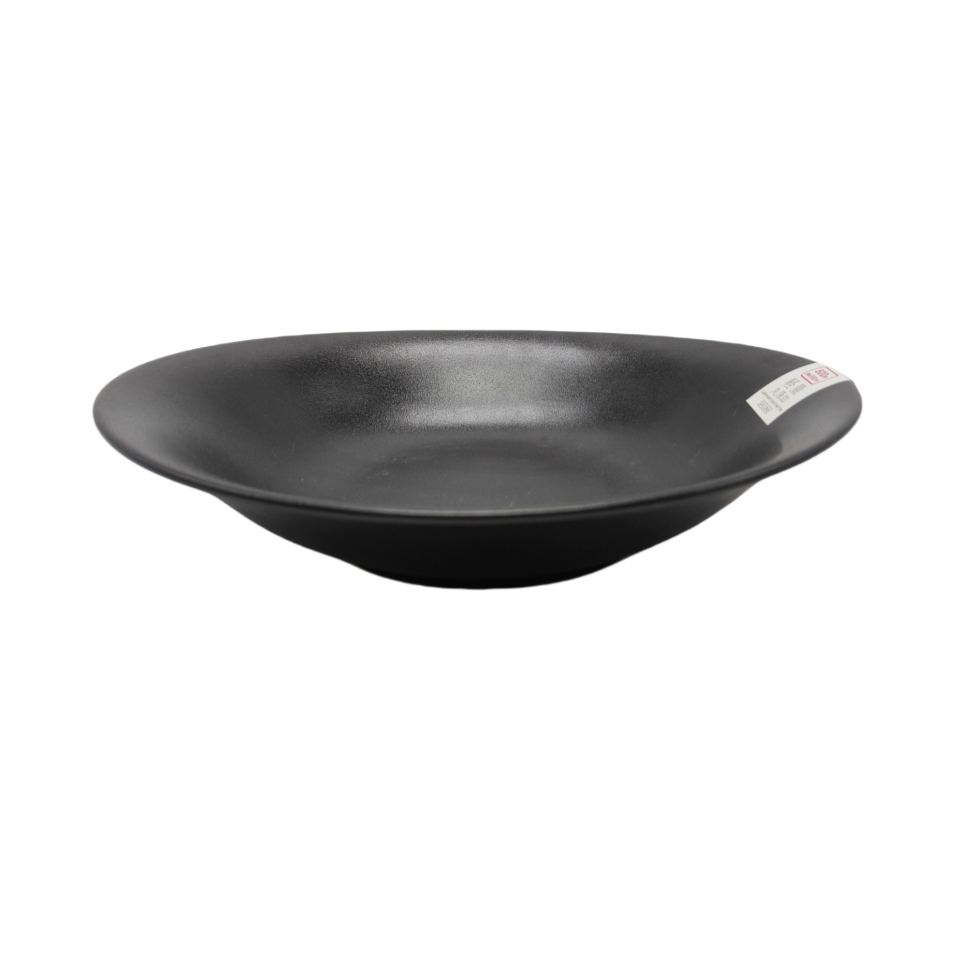 Lightweight Round Deep Plate 23.2cm x 20.3cm x 4.5cm Klin Effects Black