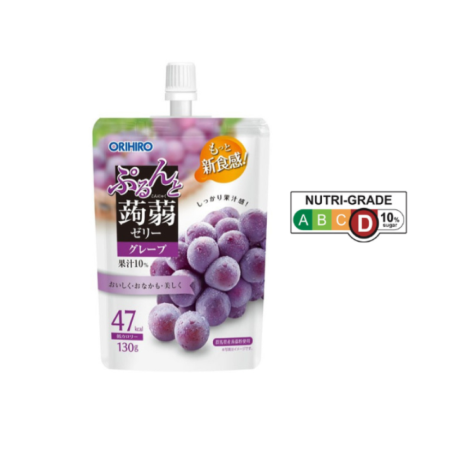 Orihiro Konjac Jelly Standing Pouch Grape 130g