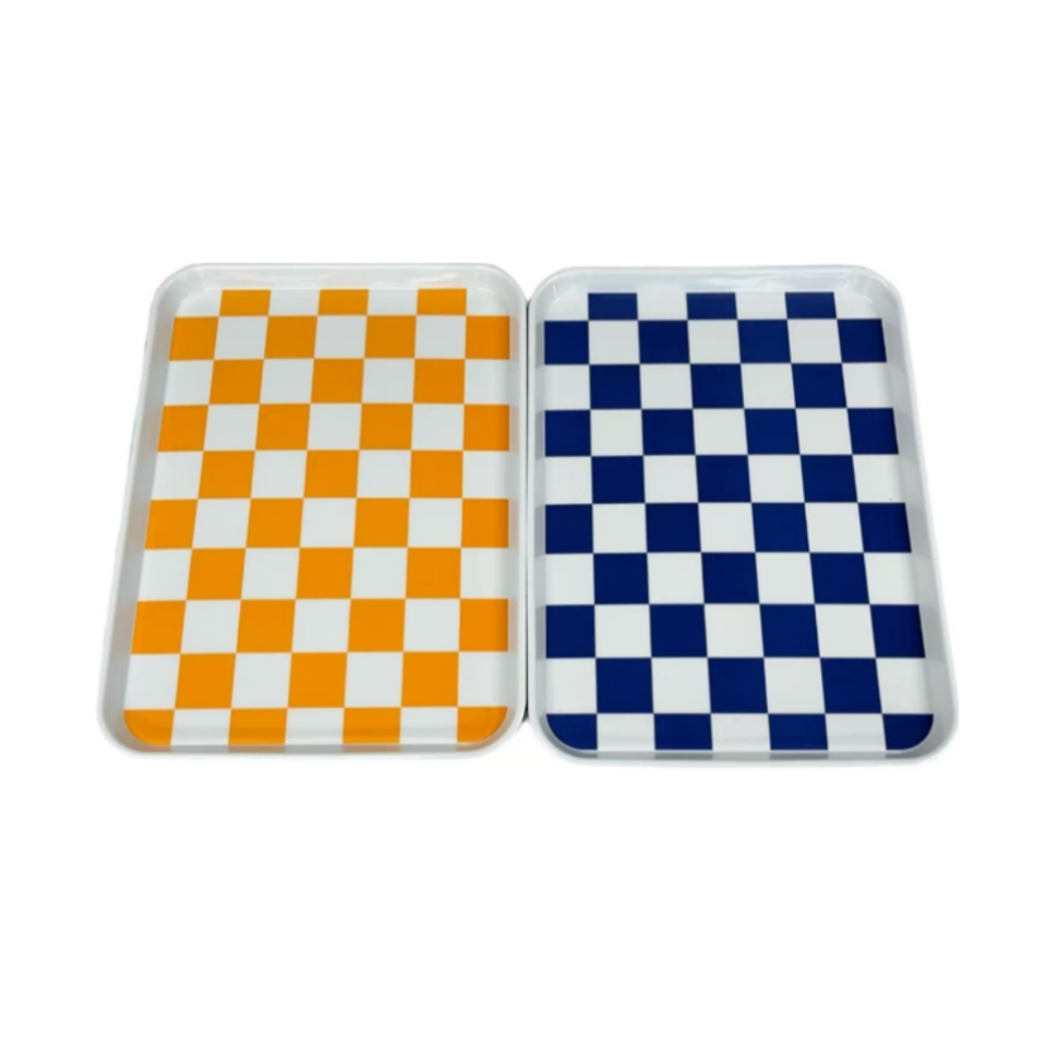 Melamine Tray Checkered 38cm x 28.5cm